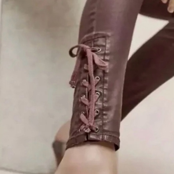 Pilcro And The Letterpress Women’s Pants Lace-up Ankle Size 29 - Picture 4 of 14